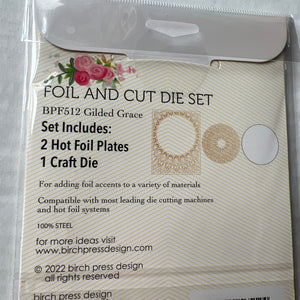 Gilded grace die   hot foil plate  by Memory box