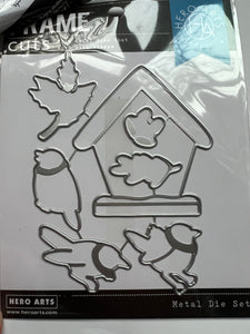 Christmas robins stamp die by hero arts
