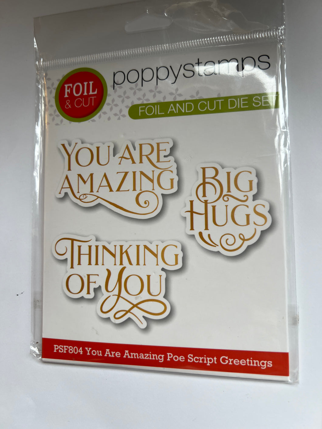 Birthday wishes die hot foil plate by poppy