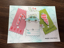 Load image into Gallery viewer, Festive tickets stamp die stencil by pinkfresh