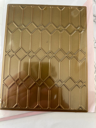 stained glass hot foil plate by pinkfresh