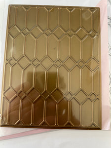 stained glass hot foil plate by pinkfresh