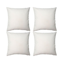 Load image into Gallery viewer, Craft Express 4 Pack Ivory Linen Sublimation Pillow Covers – 18"x18" with Zipper
