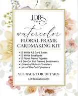 Watercolor Floral Frame Card Kit (LDRS Creative)