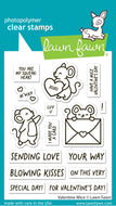 Valentine Mice photopolymer Clear Stamps set by Lawn fawn