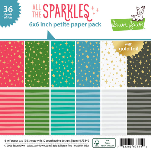 All the sparkles petite paper pad by Lawn Fawn
