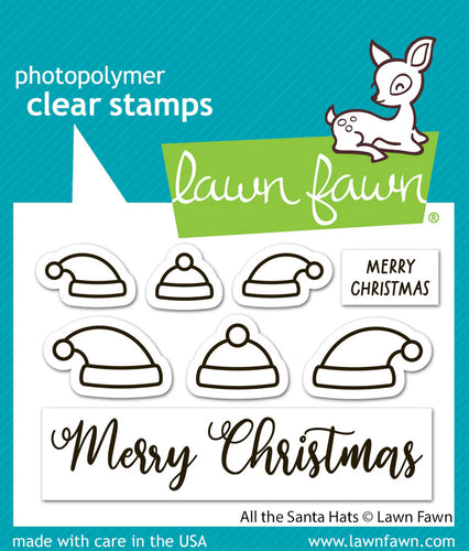 All the Santa Hats Clear Stamp Set by Lawn Fawn