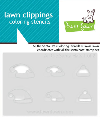 All the Santa Hats Stencils Set by Lawn Fawn