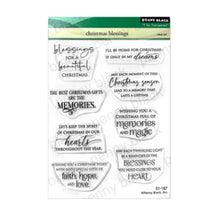 Load image into Gallery viewer, Christmas blessing stamp set by penny black