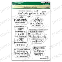 Load image into Gallery viewer, christmas warmth stamp set by penny black