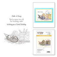 house mouse sweet birthday stamp set by spellbinders