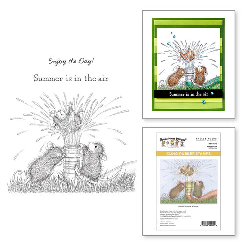 house mouse water fun stamp set by spellbinders