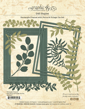 Load image into Gallery viewer, Rectangle Frames with Ferns &amp; Foliage Die Set by Graphic 45