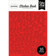 Load image into Gallery viewer, Essentials Collection - Sticker Book - Red Alpha by Echo Park