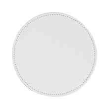Load image into Gallery viewer, Craft Express 4 Pack Round Vegan Leather Sublimation Coasters – 4" White