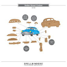 Load image into Gallery viewer, Sedan Street Cruiser Etched Dies by Mindy Eggen