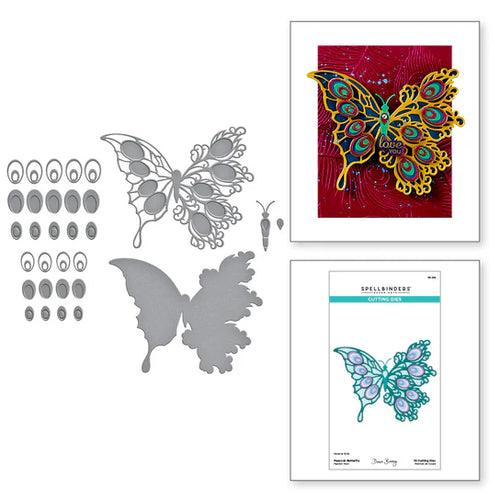 Peacock butterfly die spellbinders