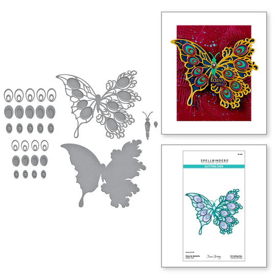 Peacock butterfly die spellbinders