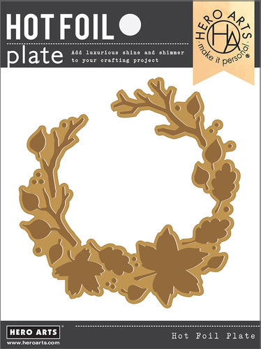leafy branches plate by Hero Arts