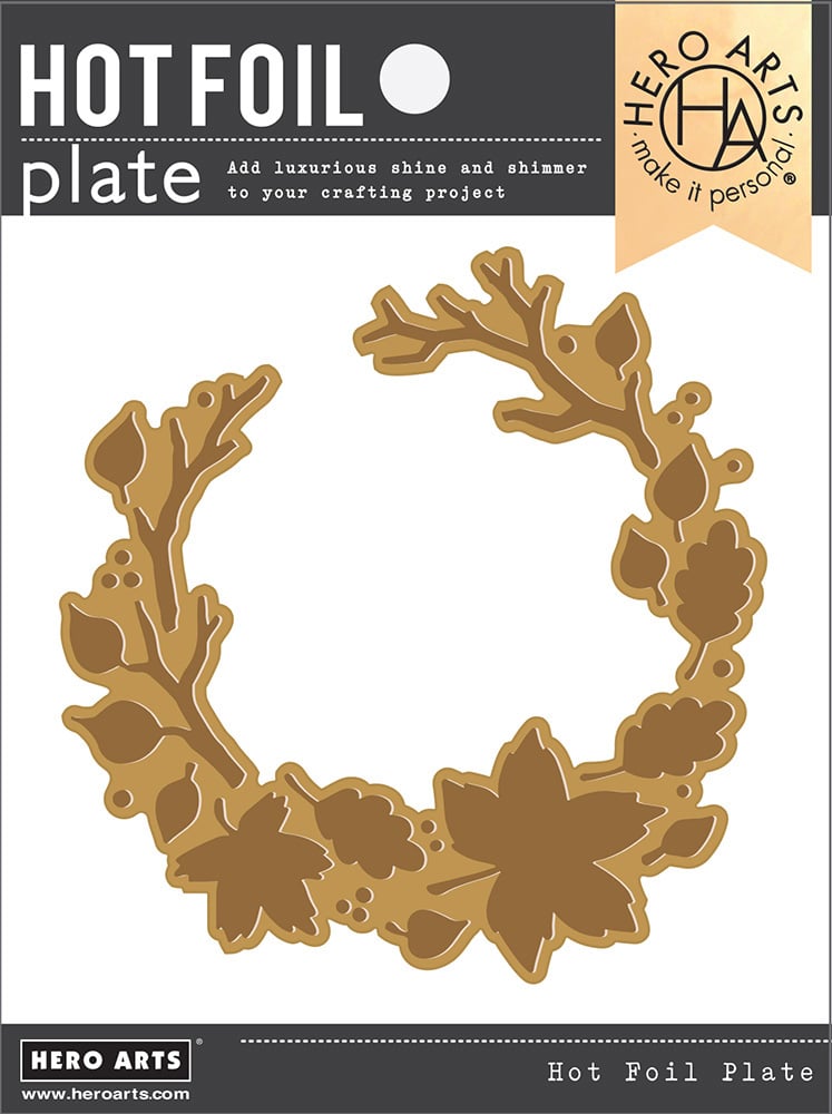 leafy branches plate by Hero Arts