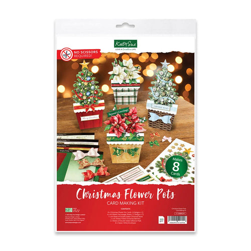 Chrimstas Flowerpots card kit by Katysue