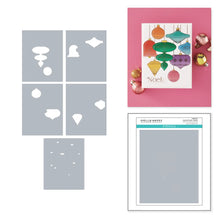 Load image into Gallery viewer, classic holiday press plate &amp; stencil bundle by spellbinders