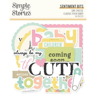 Simple Stories Say Cheese Classic Pooh Baby - Sentiment Bits & Pieces(59)