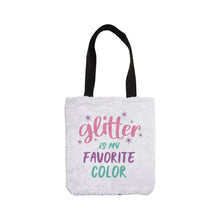 Load image into Gallery viewer, Craft Express 2 Pack Sequin Double-Layer Tote Bags – White &amp; Silver Sublimation Blanksblimation