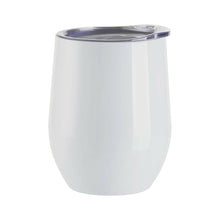 Load image into Gallery viewer, Craft Express 6 Pack Stainless Steel Sublimation Wine Tumblers – 12oz with Lids