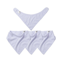 Load image into Gallery viewer, Craft Express 4 Pack Sublimation Baby Bandana Bibs – Soft White Snap Bibs