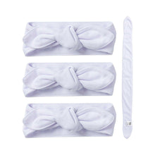Load image into Gallery viewer, Craft Express 4 Pack Sublimation Baby Headbands – Soft White Blanks for Infants
