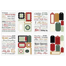 Load image into Gallery viewer, Essentials Collection - Sticker Book - Vintage Christmas Phrases by Echo Park