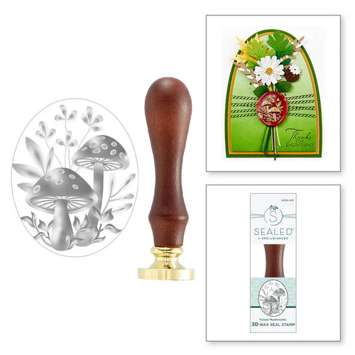 Forest mushroom 3d wax seal  by spellbinders