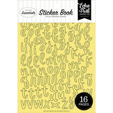 Load image into Gallery viewer, Essentials Collection - Sticker Book - Yellow Alpha by Echo Park