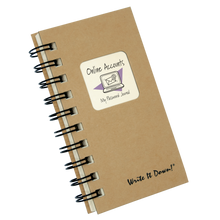 Load image into Gallery viewer, Mini - Password Journal (Kraft)