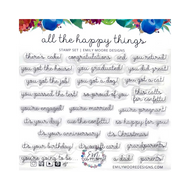 All the Happy things stamp set by Emily Moore Designs