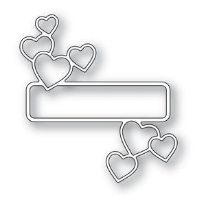 Antique heart label die by Memory box