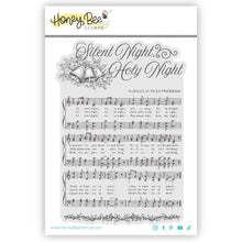 Load image into Gallery viewer, Silent Night Background - 4"x 6" Rubber Cling Stamp Set