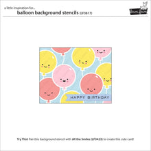 Load image into Gallery viewer, Balloon background stencils by Lawn Fawn