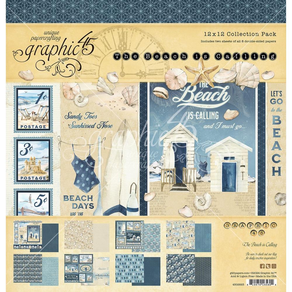 the beach is calling 12 x 12 paper by Graphic 45