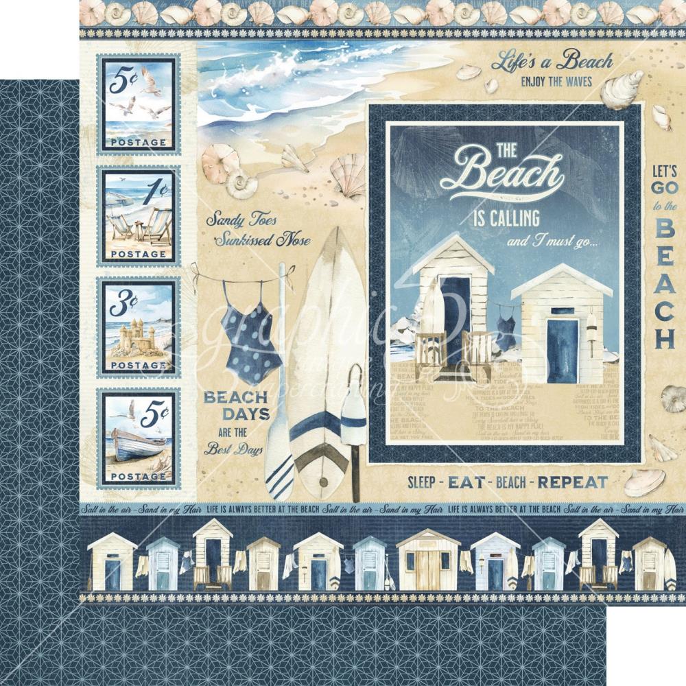the beach is calling paper by Graphic 45
