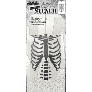 bones stencil by Tim Holtz & Stampers anonymous
