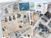 Load image into Gallery viewer, Junk Journal Page Pack- Advertising