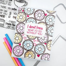 Load image into Gallery viewer, Birthday sentiments stamp set by Emily Moore Designs