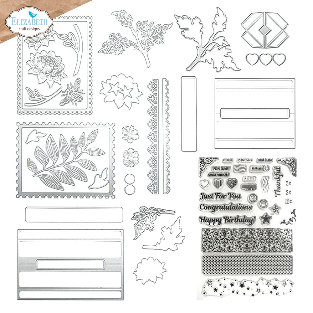 Card maker special kit stamps & die set by Elizabeth Craft designs