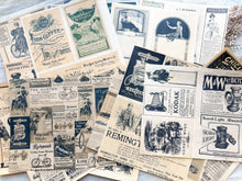 Load image into Gallery viewer, Junk Journal Page Pack- Advertising