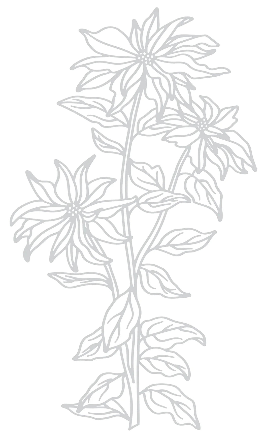 Christmas flower poinsettia press letterpress by ldrs