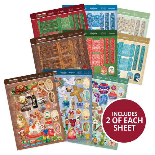Christmas hamper & festive toybox card kit by hunkydory