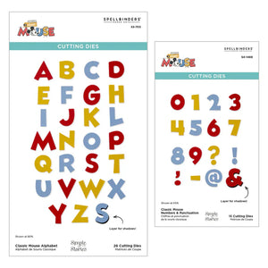 Classic alphabet & die numbers die set by Spellbinders