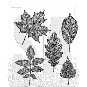 Sketchy leaves stamp by tim holtz & Stampers anonymous